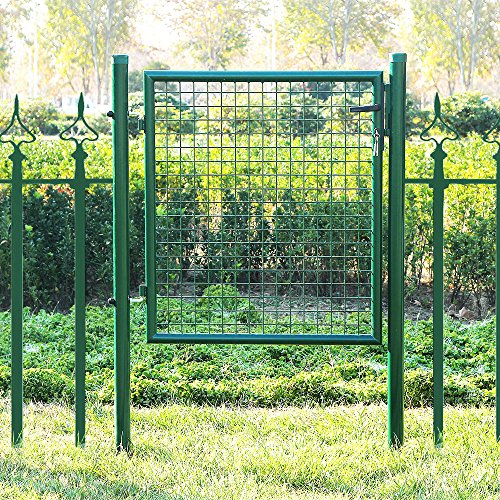 Songmics Gartentür Gartentor Inkl. Schloss und 3 Schlüsseln 100 x 106 cm GGD150G - 2