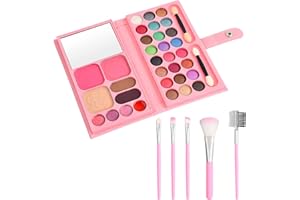 JOYAN Make-Up Pallet Set, Women's Portable Make-Up Palettes, Make-Up Set, Girls Make-Up Set, Make-Up Set (Colour 1 + Make-up Brush)
