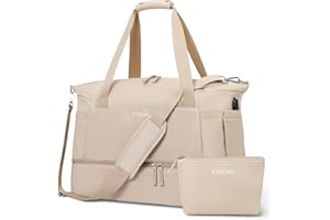 ETRONIK Sac de Sport Voyage Femme, Weekender avec Compartiment à Chaussures & Compartiment Humide, Sport Travel Bag Weekender Femme