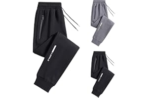 TTNTTR Jogging Bottoms for Men Straight Leg Tracksuit Bottom Zip Pockets Stretch Active Pants Blue Chic Store Loose Fit Lightweight Joggers Trousers Unisex Sweatpants