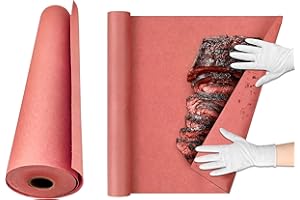 ZAIZAH Pink Butcher Paper Roll for Smoking Meat - 30.5 cm x 60 Feet Unbleached Food Grade BBQ, Wrapping Paper for Brisket, Grilling, Barbecue, Oven & Pit Smoker Use.