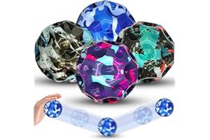 Axingqiwu 4 Stück Astro Jump Ball, Galaxy Space Ball, Bouncy Balls Ball, Gummiball Mini Jump Ball für Kider Erwachsene Partyspielem