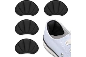 SIBBA 2 Paar rutschfeste Fersenpolster für Schuhe, selbstklebend, Schutz für Fersenbläschen, für zu große Schuhe, Schwarz