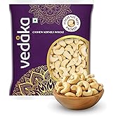 Amazon Brand - Vedaka Whole Cashews | 500 Gram | Kaju Nuts Grade W320 | Plant Based Protein | Gluten-Free | Nutty Flavor | He