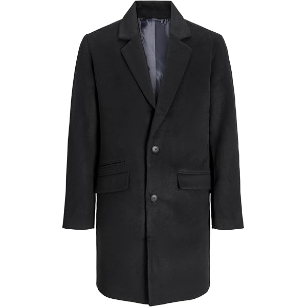 ONLY & SONS Herren Mantel Onssvend – Wollmix, Karomuster, Einreiher Mit Reverskragen, Regular Fit