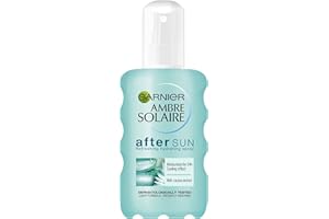 Garnier Ambre Solaire After Sun Spray, Soothing and Calming Aftersun Enriched With Aloe Vera, Easy to Use Spray Format 200 ml