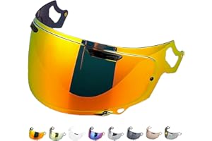 ‎EVERALO Everalo Kompatibel mit Arai Rx7v Visier - Vas v - Chaser X - Rx7x - Quantum X - Quantic - Signet X - Defiant X - Concept X - Profile V - Renegade V - Qv Pro Vas - Helmvisier Pinlock Ready (Rot)