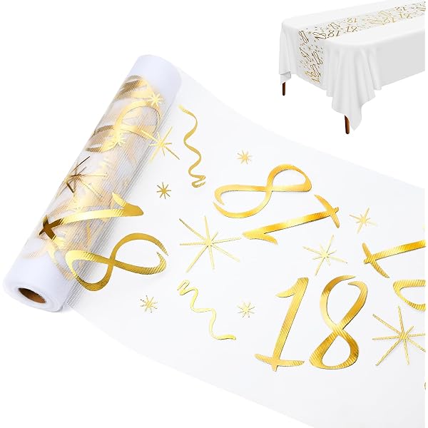 Tovaglioli 18° Compleanno Per Ragazza: 40 Pezzi, Oro Rosa, 33x33 Cm, Decorazione Tavolo Festa, Scritta "Alles Gute Zum 18. Geburtstag" - 3