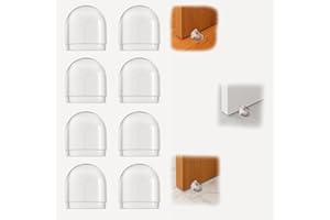 BRENUY® 8 Topes Para Puertas de Silicona Transparente | Tope Puerta Pared Transparentes y Adhesivos para Paredes y Muebles