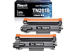 Timink TN 2510 TN2510 Toner Compatible with Brother TN-2510 Toner Cartridge for Brother HL-L2400DWE DCP-L2665DW DCP-L2627DWE MFC-L2835DW MFC-L2827DWXL DCP-L2627DW DCP-L2627DWXL MFC-L2860DWE (2 Black)