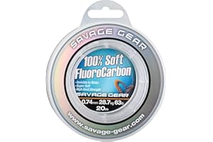 Savage Gear Bas de Ligne en fluorocarbone - 100% Souple - 50 m