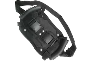 Rhinenet Motorcycle Rear Seat Handle, Motorcycle Pillion Grab Handles, Adjustable Strap Motorcycle Seat Strap with Sturdy Grab Handles for Bike Motor (Black)