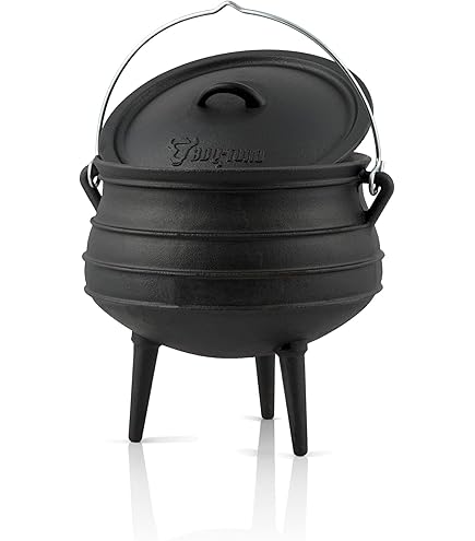 BBQ-Toro Wizard Wizard Wizard Kookpan van gietijzer, gietijzeren kookpan met drie poten, deksel, beugel en borgschroeven, heksenketel, Cauldron grillpan, snelkookpan, grill BBQ-Toro Wizard Wizard Wizard Kookpan van gietijzer, gietijzeren kookpan met drie poten, deksel, beugel en borgschroeven, heksenketel, Cauldron grillpan, snelkookpan, grill
