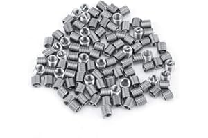 WALFRONT 100Pcs Wire Insert Thread, M4 Thread Repair Stainless Steel SS304 Thread Insert Coiled Wire, Helical Thread Insert (M4*0.7 * 2D)