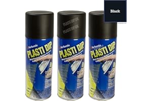 PLASTI DIP Plastidip farba do tworzywa sztucznego/gumy, w sprayu, czarna, 3 sztuki