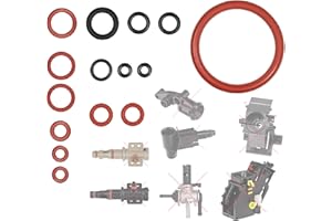 ‎SNAPWORLD-KAFFEE Snapworld-Kaffee Uszczelka premium kompatybilna z ekspresami do kawy Philips Saeco Spidem Gaggia, O-ringi do zaworu wspomagającego, zestaw zaparzaczy, zawór parowy, króciec wlotowy, tłok, zestaw