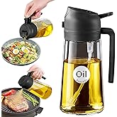 YARRAMATE 2 in 1 oil sprayer, 470ml green spray bottle, suitable for foodstuffs, spray for cooking, load