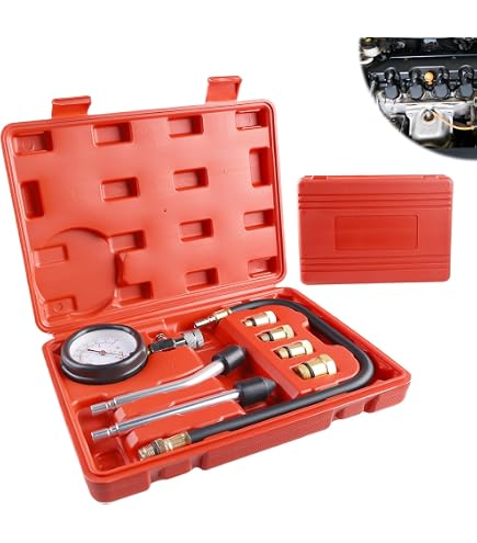 Kit testeur de copression pour voiture : kit d'outils de anoètre avec 4 adaptateurs et valise
