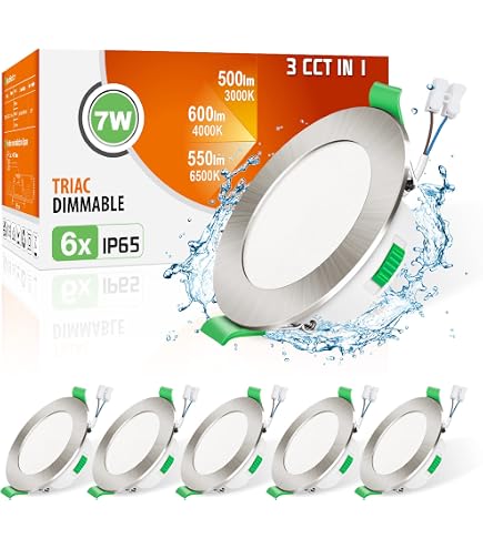 RZB Toledo Flat Downlight LED Einbauleuchte – 4000K, 5W, IP54