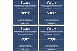 SUNSH Bracelet De Sœurs/Meilleures Amies - Pour Femmes, Filles, Mères - Cadeau D'anniversaire, Noël - 2/3/4 Pièces