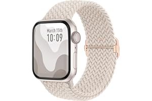 Suitisbest Braided Band Compatible with Apple Watch Straps 40mm 41mm 38mm 42mm 44mm 45mm 49mm Women, Anti-Slip Stretchy Elastic Replacement Strap for iWatch Band SE Ultra2/Ultra 9 8 7 6 5 4 3 2 1