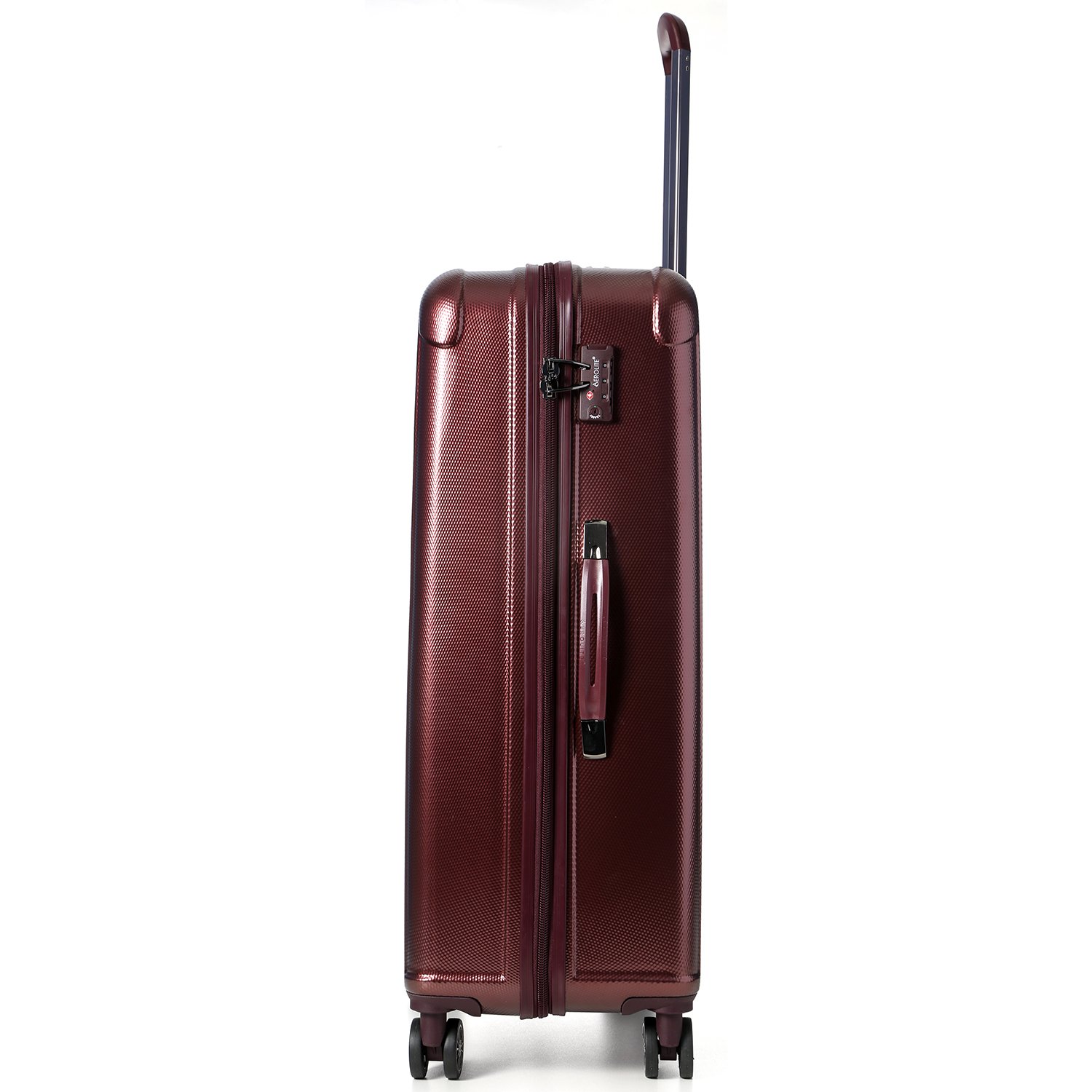 Aerolite Medium Lightweight 8 Wheel Hard Shell Hold Luggage Suitcase