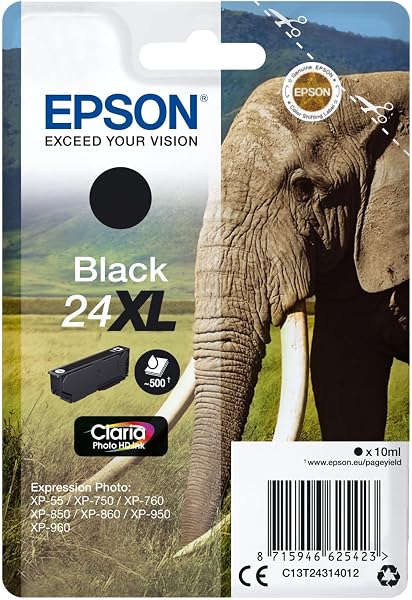 Epson C13t24314010, Cartuccia D Inchiostro Categoria Predefinita, Nero, XL - 1