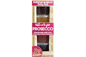 Popaball Bursting Bubbles For Prosecco Party Pack 4 x 125 grams | Prosecco, Gin, Mocktail & Cocktail Making Gifts | Gift Set Ideas For Her, Hampers & Hen Parties