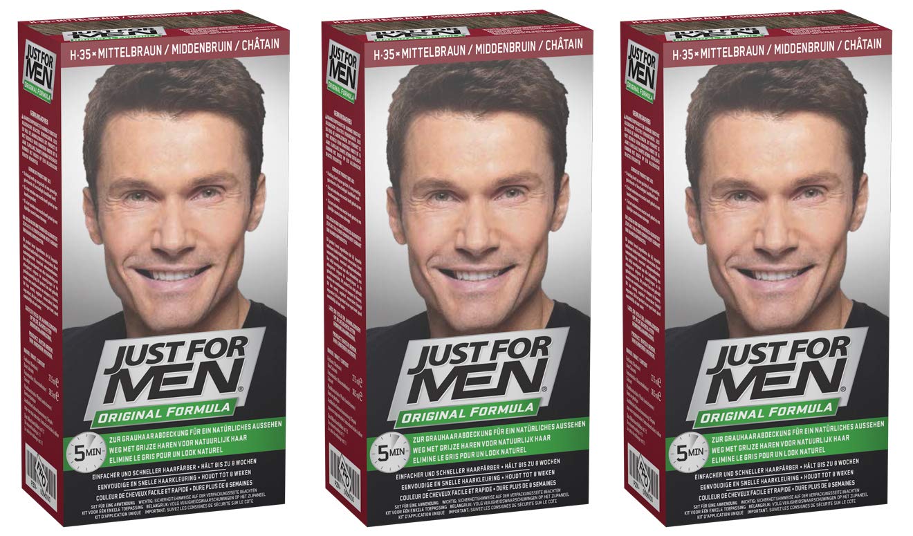 3 X Just For Men Shampoo In Hair Colour Choose Your Colour
