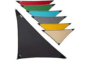 SILUK freigarten.de Sonnensegel Wasserdicht Sonnenschutz 100% Schutz vor UV dreieckig 1,6m x 1,6m x 2,2m