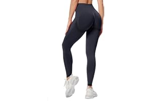RIOJOY Scrunch Seamless Leggings Smile Contour Women High Waist Ruched Butt Lifting Gym Sports Leggings