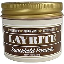 Layrite Superhold Pomada 297g | Fuerte sujeción | Soluble en agua