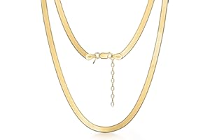 Amberta Damski łańcuszek z płaskim wężem ze srebra próby 925