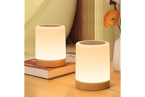 ‎BONSERY Bonsery LED Nachttischlampe 2er Set USB Aufladbar, Tischlampe Touch Dimmbar mit 256 RGB Farben 3 Modi, Nachtlicht Kinder ohne kabel mit Timing & Memory Funktion, Akku Lampe Batteriebetrieben 1500mAH