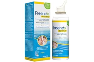 Freenex ISOTONIC Abschwellendes Nasenspray mit Meerwasser. Isotonisches Spray Nützlich bei Sinusitis, Rhinitis, Nasenspülung, Nasenhygiene bei Babys, Kindern und Erwachsenen. Gasfrei - 100ml