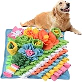 Romon Olfactory Mat for Dogs - 40 x 40 cm, Colourful Plush Olfactory Blanket, Interactive Game for Dogs, Cats and Rabbits, No