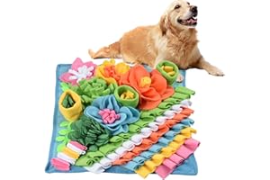 Romon Tappeto Olfattivo per Cani – 40x40 cm, Tappeto per Cani in Pile Colorato, Gioco Interattivo per Cani, Gatti e Conigli, Antiscivolo, Lavabile e Pieghevole