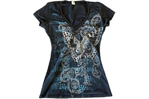 Damtröja, t-shirt i y2k-stil, emo, grunge, 2000-talsstil, vintagestil, grafisk kortärmad tröja, punkig tröja, gotisk topp, tr