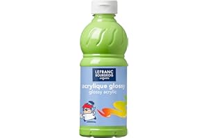 Lefranc Bourgeois - Acrylique liquide brillante Glossy pour enfants- 500ml Vert Anis