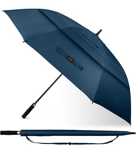 Parapluie Tour Authentic (Noir/Blanc) - Anti-vent - Pour Golf Et Voyage