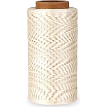 Gewaxte draad 280 Yards 150D 0,8 MM Lederen Naaien Gewaxt Draad Platte Naaien Gewaxt String voor Hand Craft DIY, Portefeuilles Schoen Repareren, Boek Binding, Beige Gewaxte draad 280 Yards 150D 0,8 MM Lederen Naaien Gewaxt Draad Platte Naaien Gewaxt String voor Hand Craft DIY, Portefeuilles Schoen Repareren, Boek Binding, Beige
