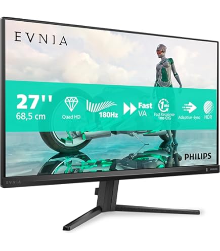 Philips Evnia 27M2N5500 - 27 Zoll QHD Gaming Monitor, 180 Hz