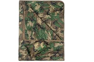 Tongcamo Poncho Liner Military Woobie Outdoor Camping Woobie Blanket for Travel, Beach, Grass, Picnic, Car Emergency, Outdoor, Survival
