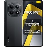 XIAOMI POCO M8 5G Smartphone 8+512GB Black 6.77" 120Hz Screen | 6.77" 120Hz Flow AMOLED Display, Snapdragon 6 Gen 3, Dual 50M