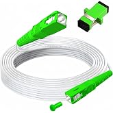 MiusKiw Cable fibra optica para router SC/APC, Latiguillo para fibra &oacute;ptica | Compatible Movistar,Digi,Vodafone,M&aacute;sM&oacute;vil,Oran