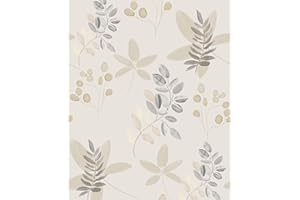 xupingjiti Papel pintado autoadhesivo con flores, hojas de acuarela y flores, papel de pared, lámina autoadhesiva, vintage, lámina decorativa para muebles, lámina adhesiva de vinilo de PVC