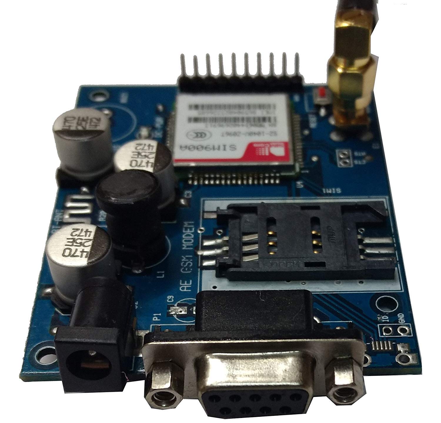 Easy Electronics SIM900A GSM Modem with SMA Antenna (GSM Module)