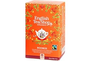 English Tea Shop - Rooibos Bio 20 Bustine - Infuso biologico senza teina - Confezione da 20 bustine di infusione rooibos