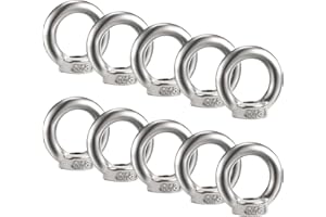 Bolatus 10 sztuk nakrętek oczkowych M6 nakrętka oczkowa ze stali nierdzewnej 304 nakrętki oczkowe nakrętki oczkowe osprzęt oczka do podnoszenia akcesoriów nakrętki oczkowej