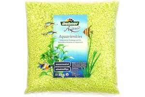 Dehner Aqua Aquarienkies, Körnung 4 - 6 mm, 5 kg, pastellgrün